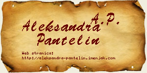 Aleksandra Pantelin vizit kartica